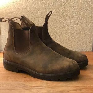 Blundstone Rustic Brown Leather Chelsea Boots